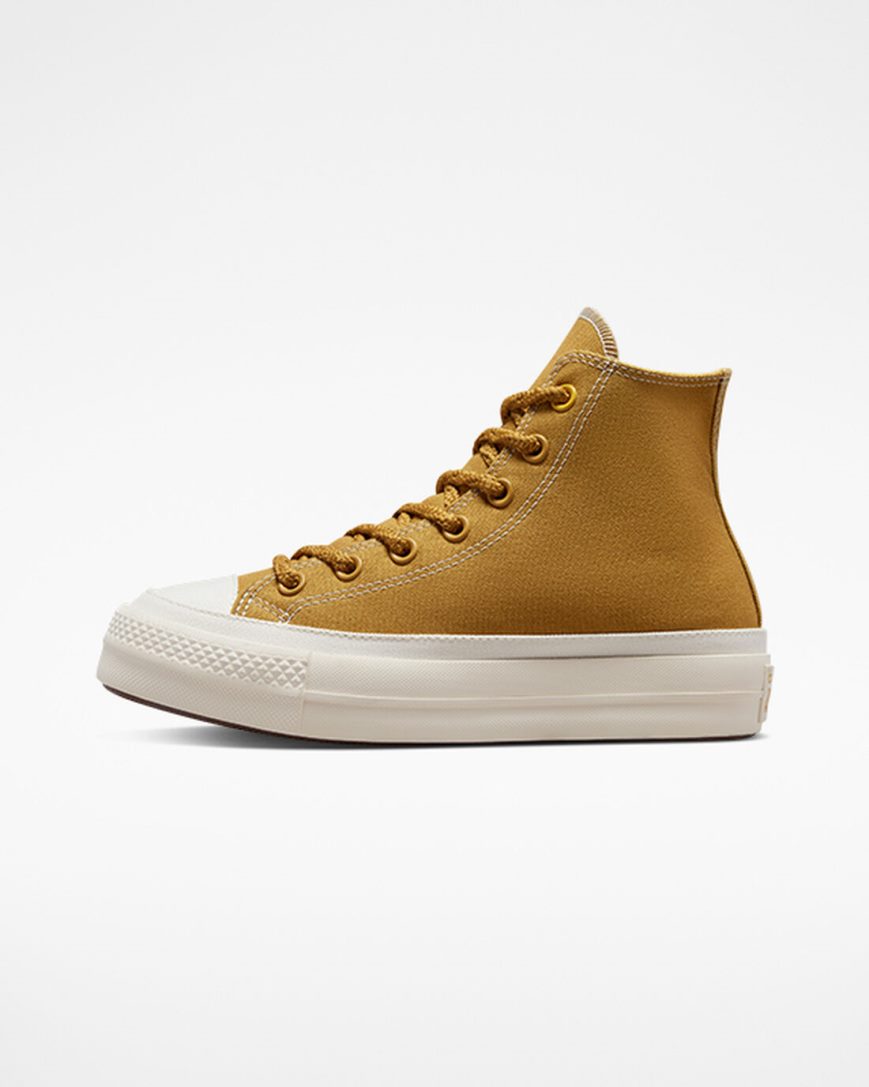 Topanky Na Platforme Converse Chuck Taylor All Star Lift Tonal Platene Vysoke Damske Oranžové Žlté | SK 5ZAIP2